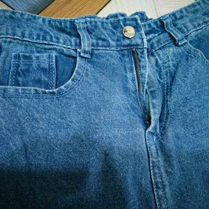 Denim Blue Cargo Jeans