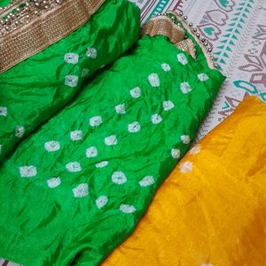 Bandhej Silk Dupatta 2pc