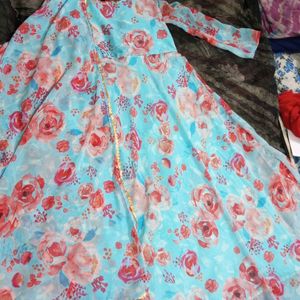 New/Unused Georgette Gown With Dupatta