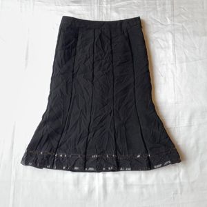 Black Sequined Skirt