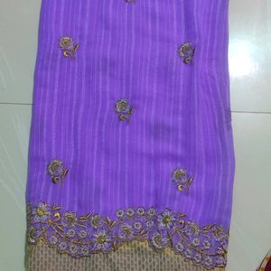 Purple Saree