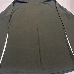 Turtle Neck Olive Green Top