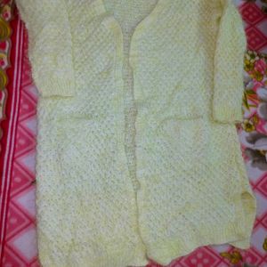 Cute Lemon Yellow Furr Winter Shrug