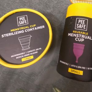 Combo-Menstrual Cup And Sterilizing Container