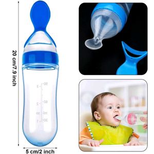 Easy Squeezy Silicone Food Feeder Spoon (Soft Tip)