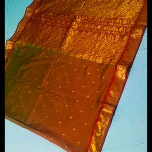 Maroon Colour Beautiful Pure Gadwal Saree