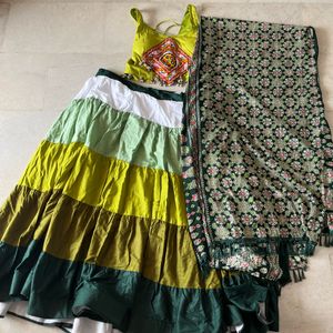 Navratri Lehenga With Blouse N Dupata