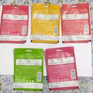 LAKME Blush & Glow Sheet Mask Pack Of 5