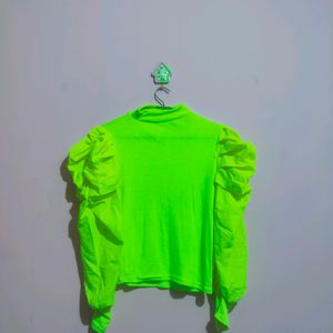 Neon Green Top For Women