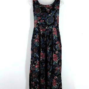 Black Printed Long Dress