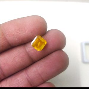 5.45CTS Unheated High Quality Square Shape Pukhraj