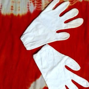 White Cotton Hand Gloves