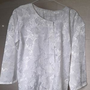 White  Blouse Top For Women