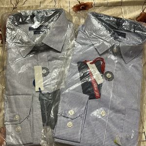 Price Drop- Combo Of 2 Checked Men Shirt-40inch