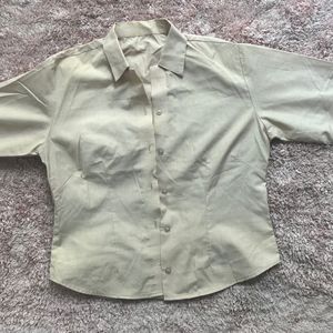 Formal Shirt- Beige/cream Color , Size S