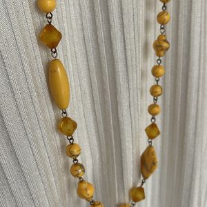 Super long beaded necklace