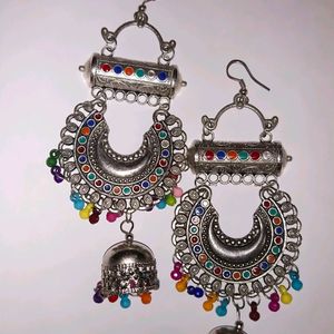 Multicoloured Jhumka