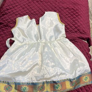 Kasavu Frock For 1-2 Year Old