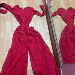 Red Jumpsuit, No Return Or Refund