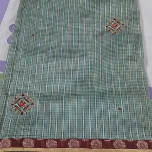 Used Embroidered Saree