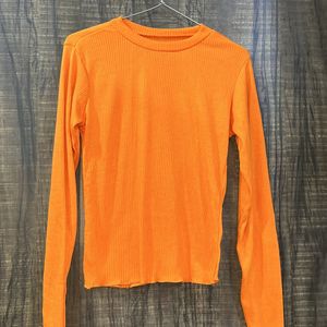Orange Bodyfitted Top
