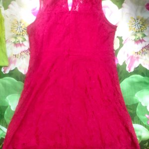 Red lace hot Dress