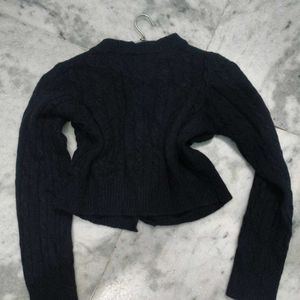 Pure Woolen Blue Cardigan