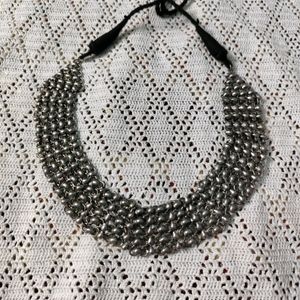 Silver Replica Chunky Statement Neckpiece