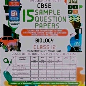 Biology Sample Paper XII