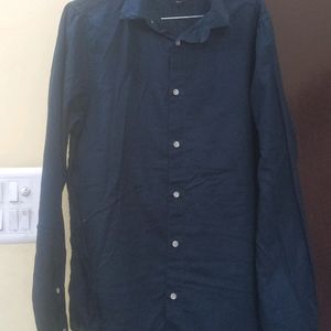 Navy Blue H&M Cotton Shirt