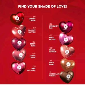 Sugar Heart Shape Liquid Lipstick Pack Of 1