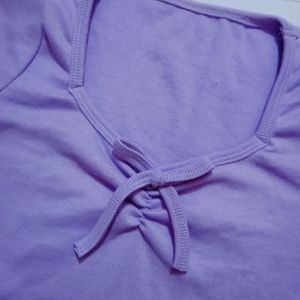 Lavender Crop  Top