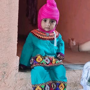 Gujrati Style Baby Girl Plazo Set