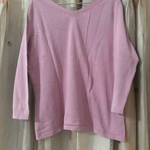 ANN TAYLOR WOMENS PINK TSHIRT