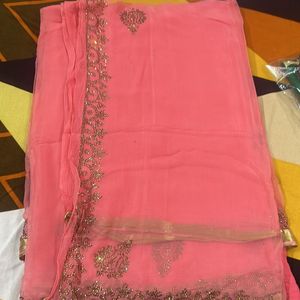 Pink Color Saree