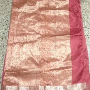 Maroon Colour Semi Silk Saree