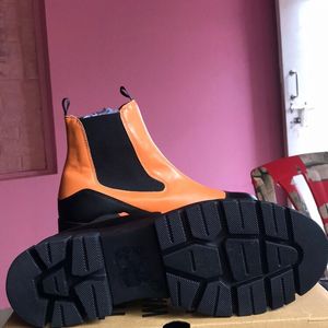 Orange/Black Boot