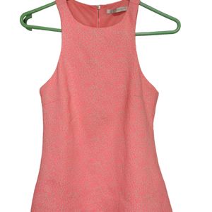 Zara Trafaluc Neon Bright Coral Cheetah Tank Top😍