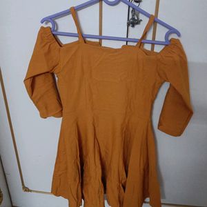 Mustard Dress For Party