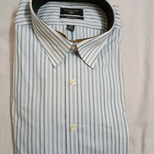 Dockers Blue Striped Men's Shirt (New)