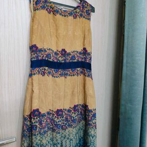 Printed Kurta Full Length, With Koti On Top