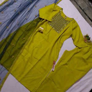 Lime Green Suit Set Total New