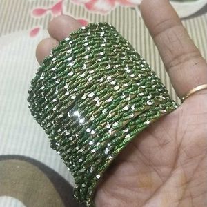 Green and Blue Metal Bangles ( 2 Darjan)