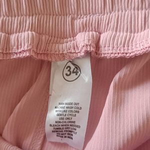 Baby Pink Soft Cargo Ladies Pant