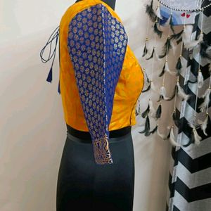 Yellow And Blue Blouse