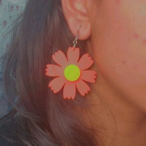 Flower Cute And Funky Earrings