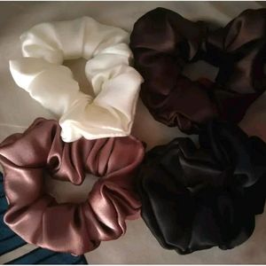 Women satin Scrunchies Combo