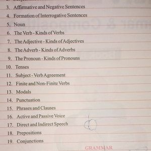 8th Class English Grammar Book