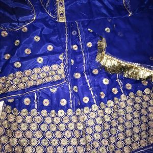 Royal Rajputi Poshak With Neavy Blue Colour