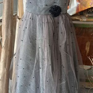 Grey Gown For Girls